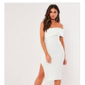White one shoulder Bodycon Dress